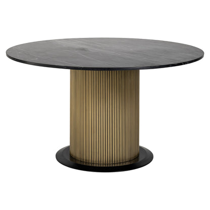 Eettafel Ironville | Zwart/Goud Marmer