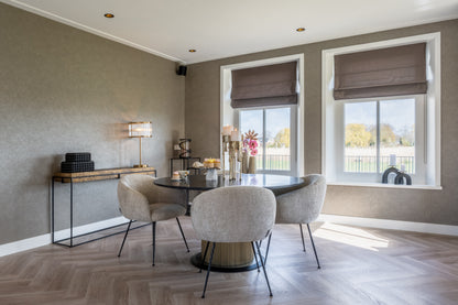 Eettafel Ironville | Zwart/Goud Marmer