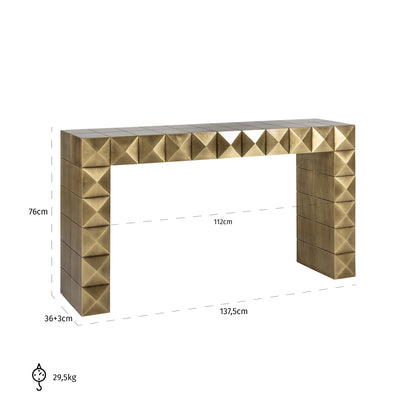Wandtafel Collada brushed gold