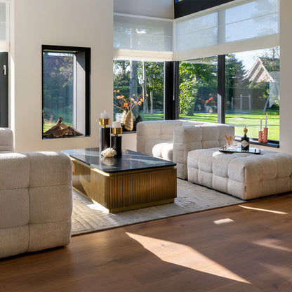 Salontafel Ironville | Rechthoek | Zwart Marmer