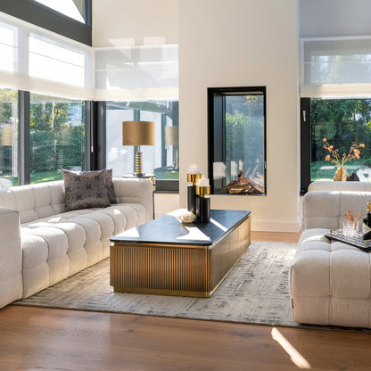 Salontafel Ironville | Rechthoek | Zwart Marmer