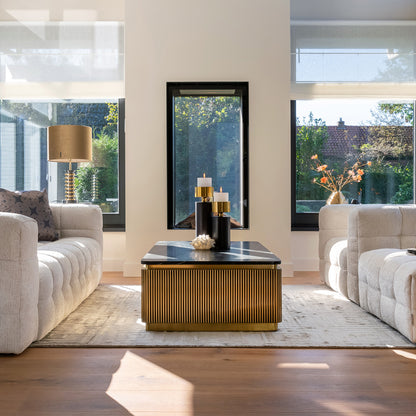 Salontafel Ironville | Rechthoek | Zwart Marmer