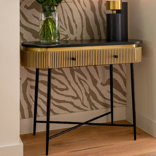 Wandtafel Ironville | Zwart Marmer