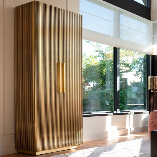 Wandkast Ironville | 191 cm Hoog | Goud