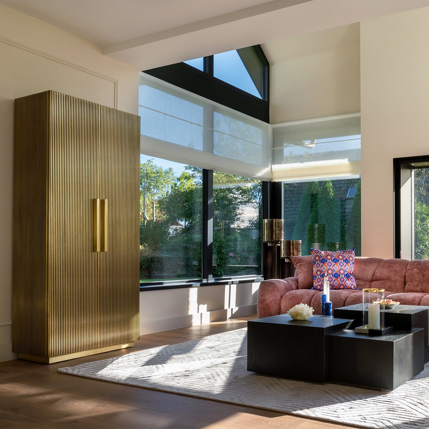 Wandkast Ironville | 191 cm Hoog | Goud