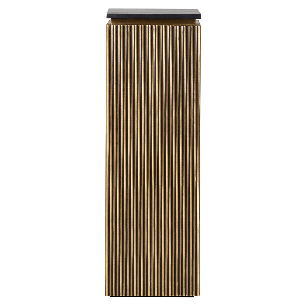 Woonaccessoire Ironville goud mdf, vooraanzicht op witte achtergrond