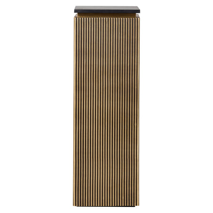 Woonaccessoire Ironville goud mdf, vooraanzicht op witte achtergrond