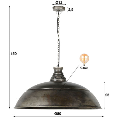 Hanglamp Industry | Oud Zilver