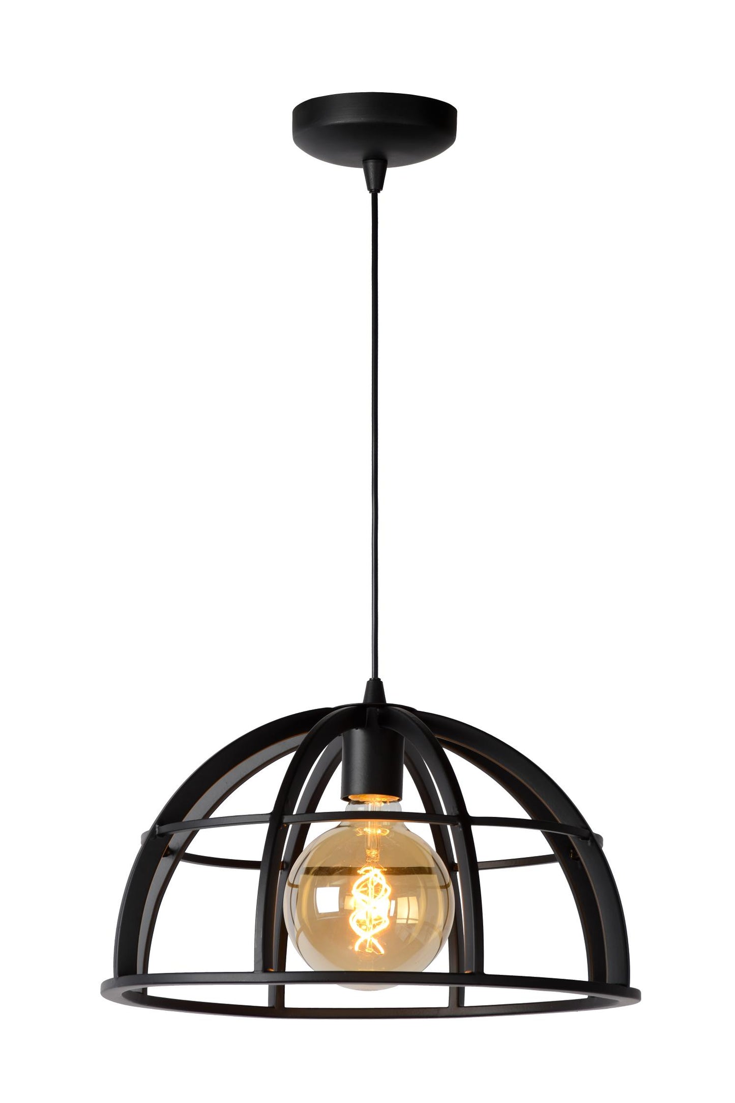 Hanglamp Dikra | Zwart Metaal