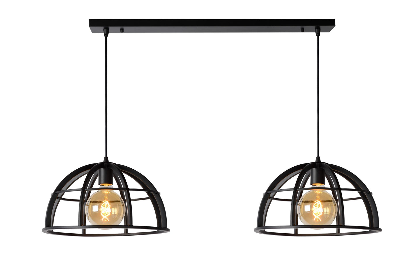 Hanglamp Dikra | Zwart Metaal