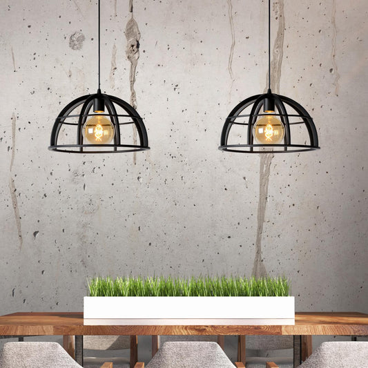 Hanglamp Dikra | Zwart Metaal