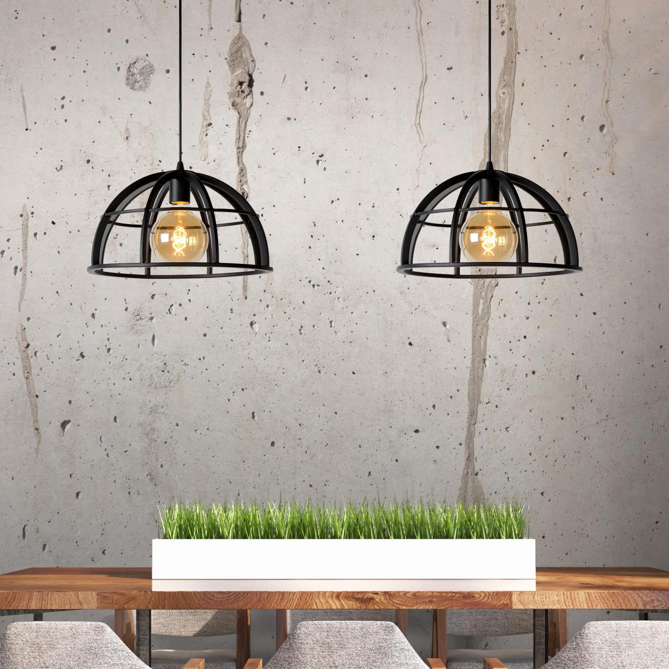Hanglamp Dikra | Zwart