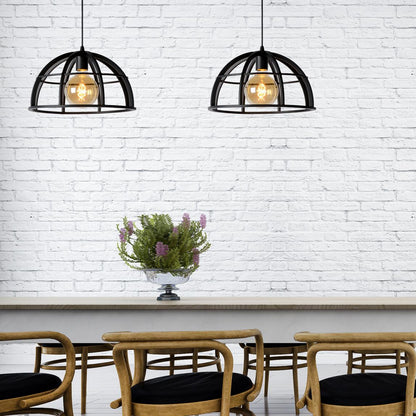 Hanglamp Dikra | Zwart Metaal