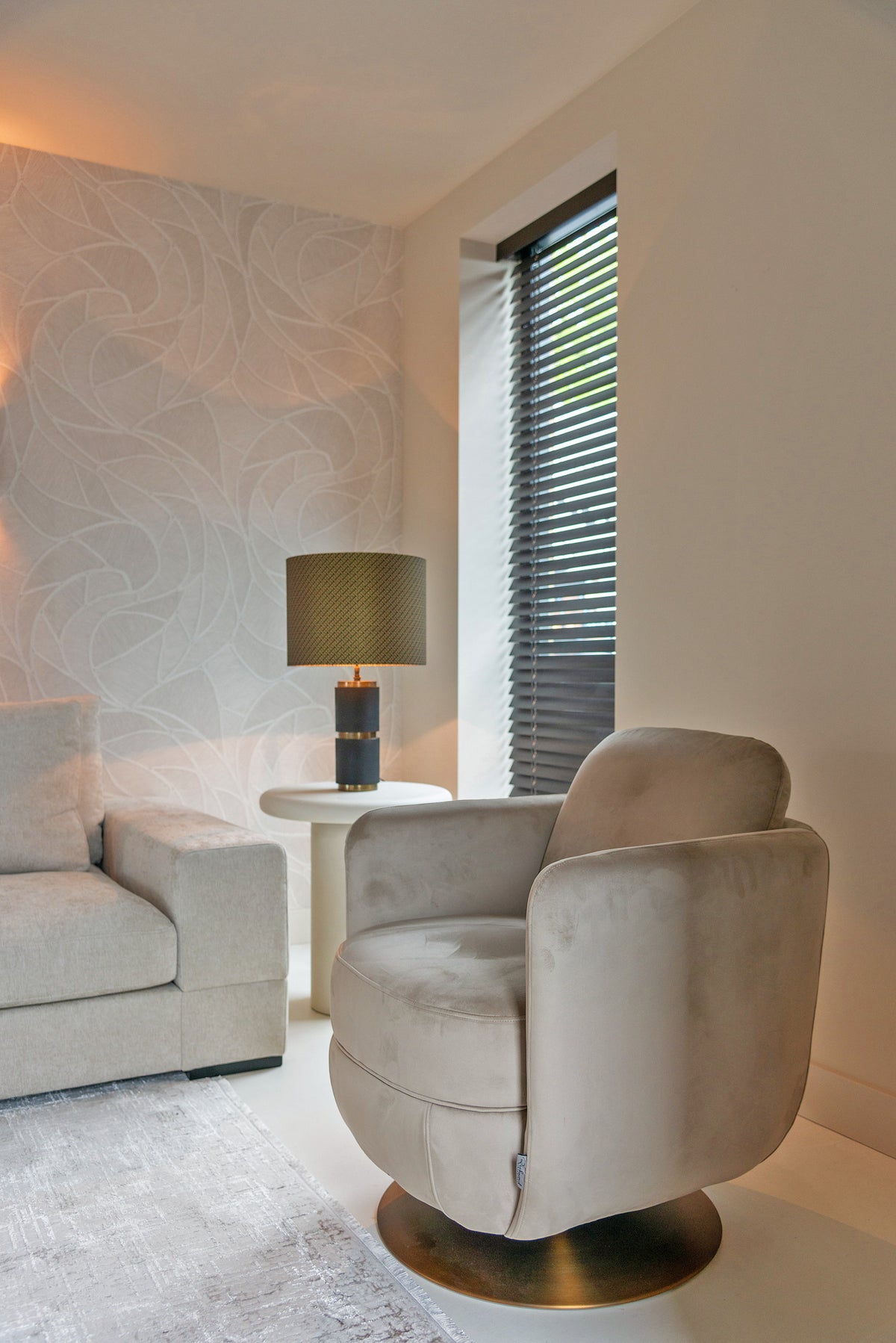 Bijzettafel Bloomstone wit in een interieur