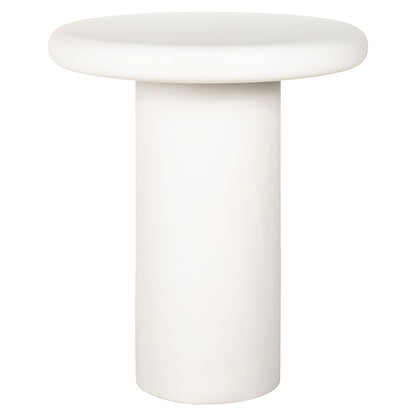 Bijzettafel Bloomstone wit, vooraanzicht op witte achtergrond