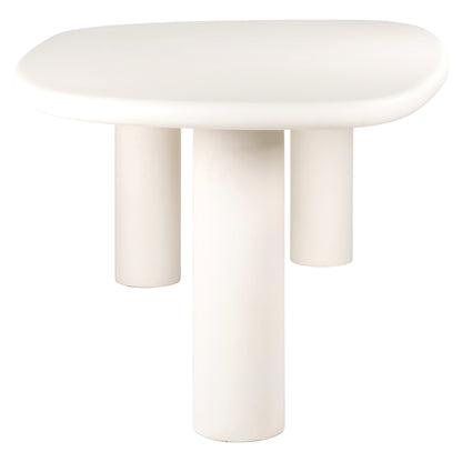 Eettafel Bloomstone organisch, zijaanzicht op witte achtergrond