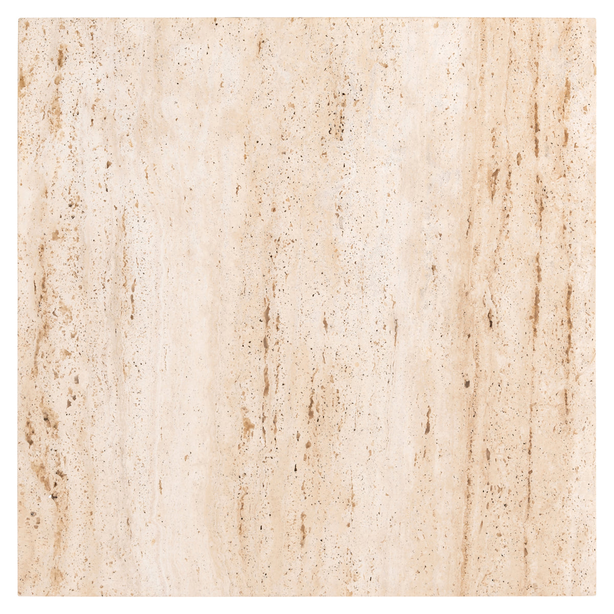 Salontafel La Cantera naturel travertin set van 2, detail van het materiaal