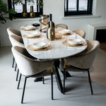 Eettafel Trocadero | Wit Marmer