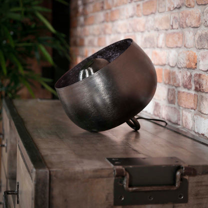 Tafellamp Basket | Ø 28 | Zwart Metaal