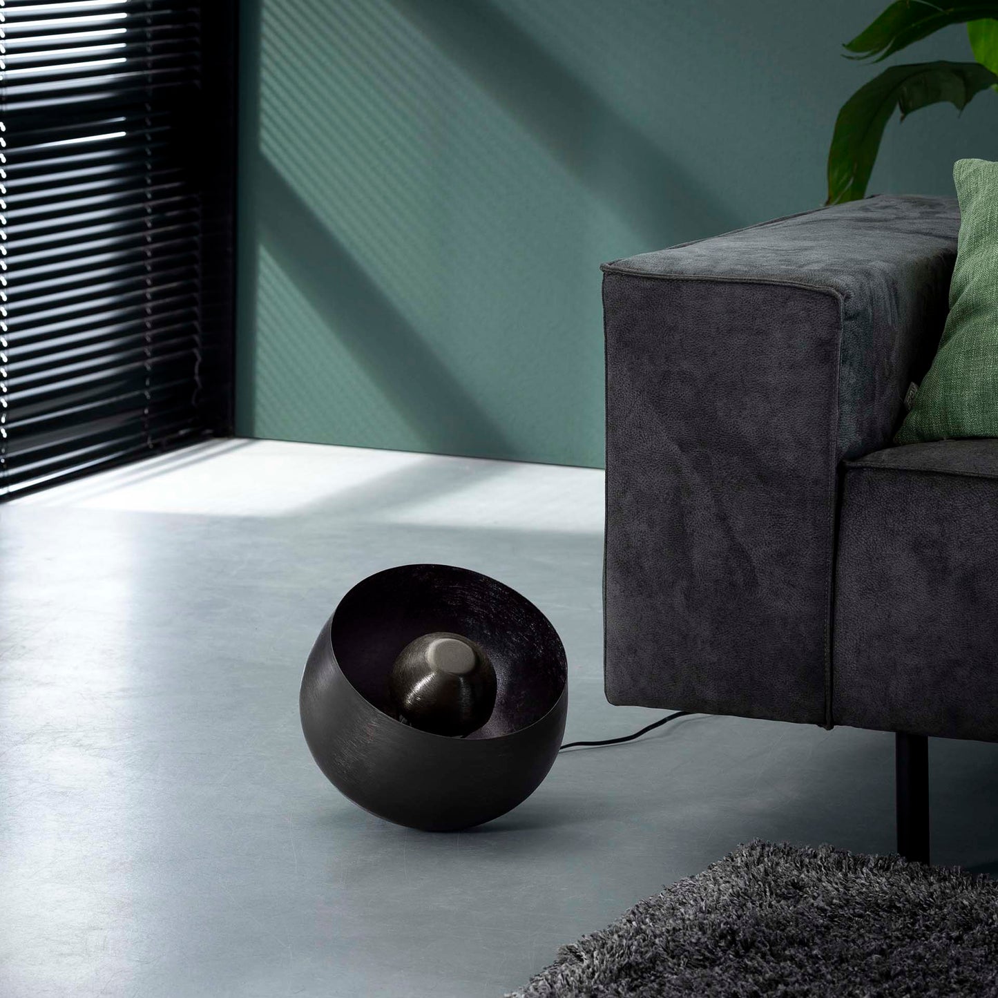 Tafellamp Basket | Ø 28 | Zwart Metaal