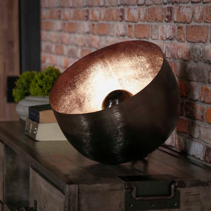 Tafellamp Basket | Ø | Zwart Metaal