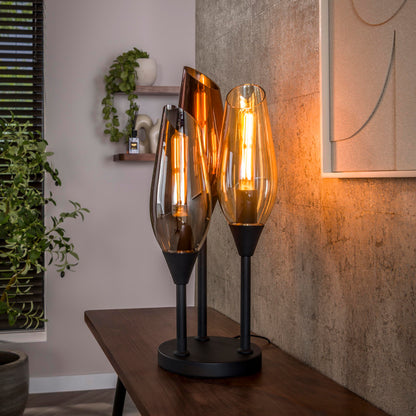 Tafellamp Kavir | Metaal Zwart