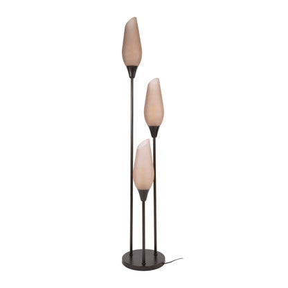 Vloerlamp Cocoon | 3 Lichts | Sienna Bruin Frosted
