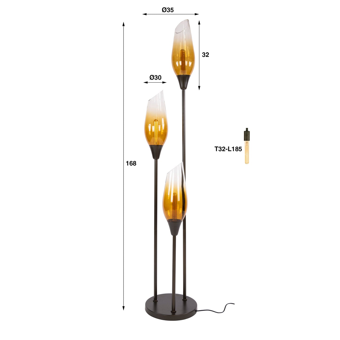 Vloerlamp Cocoon | 3 Lichts