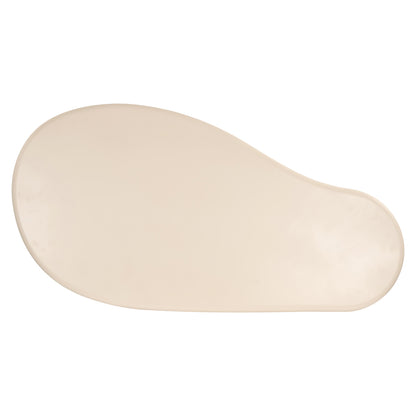 Salontafel Clayton beige mdf, bovenaanzicht op witte achtergrond