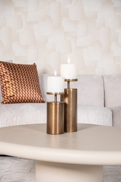 Salontafel Clayton beige mdf, detail van het materiaal