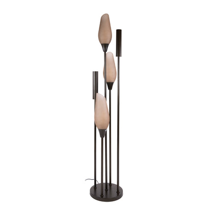 Vloerlamp Cocoon | 5-Lichts | Sienna Bruin-Frosted