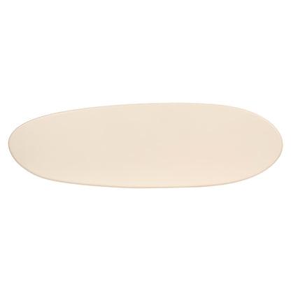 Sidetable Clayton beige mdf, bovenaanzicht op witte achtergrond