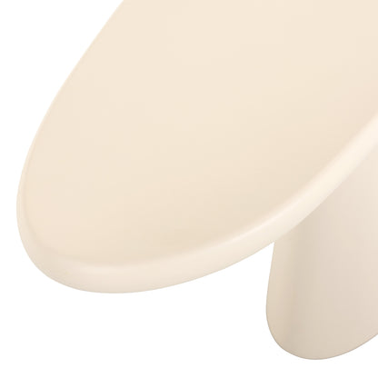 Sidetable Clayton beige mdf, detail van het materiaal