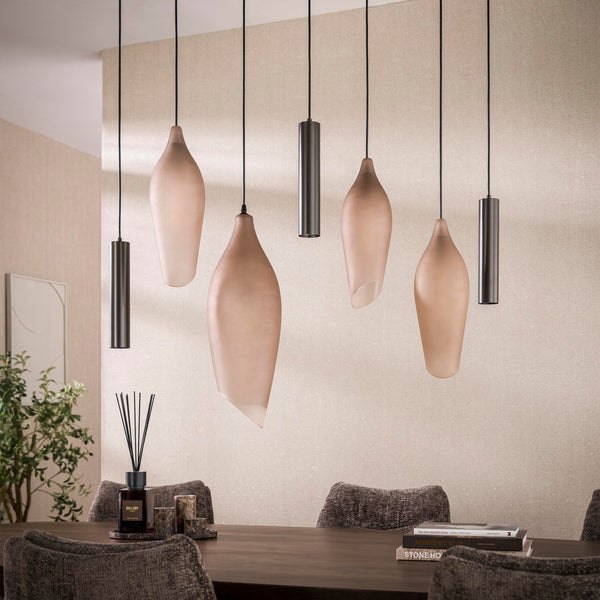 Hanglamp Cocoon | 4+3 Lichts | Brons