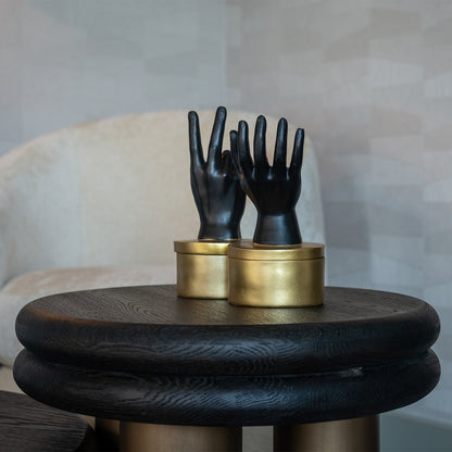 Bijzettafel Macaron | Zwart Eikenhout