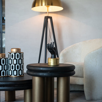 Salontafel Macaron | Zwart Eikenhout