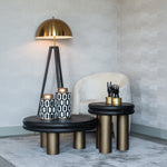 Salontafel Macaron | Zwart Eikenhout