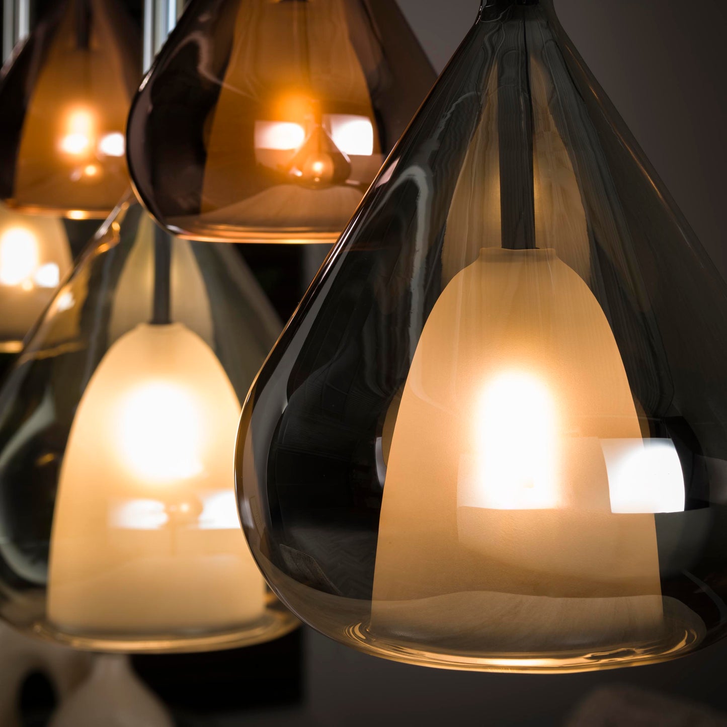 Hanglamp Olyx | Metaal Zwart | 5 lichts
