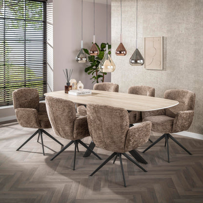 Hanglamp Olyx | Metaal Zwart | 5 lichts