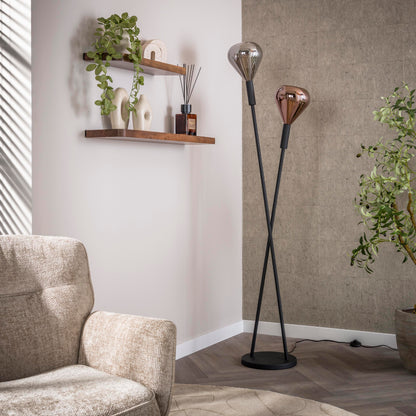 Vloerlamp Olyx | Metaal Zwart