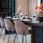 Eettafel Lilly | Zwart Eikenhout