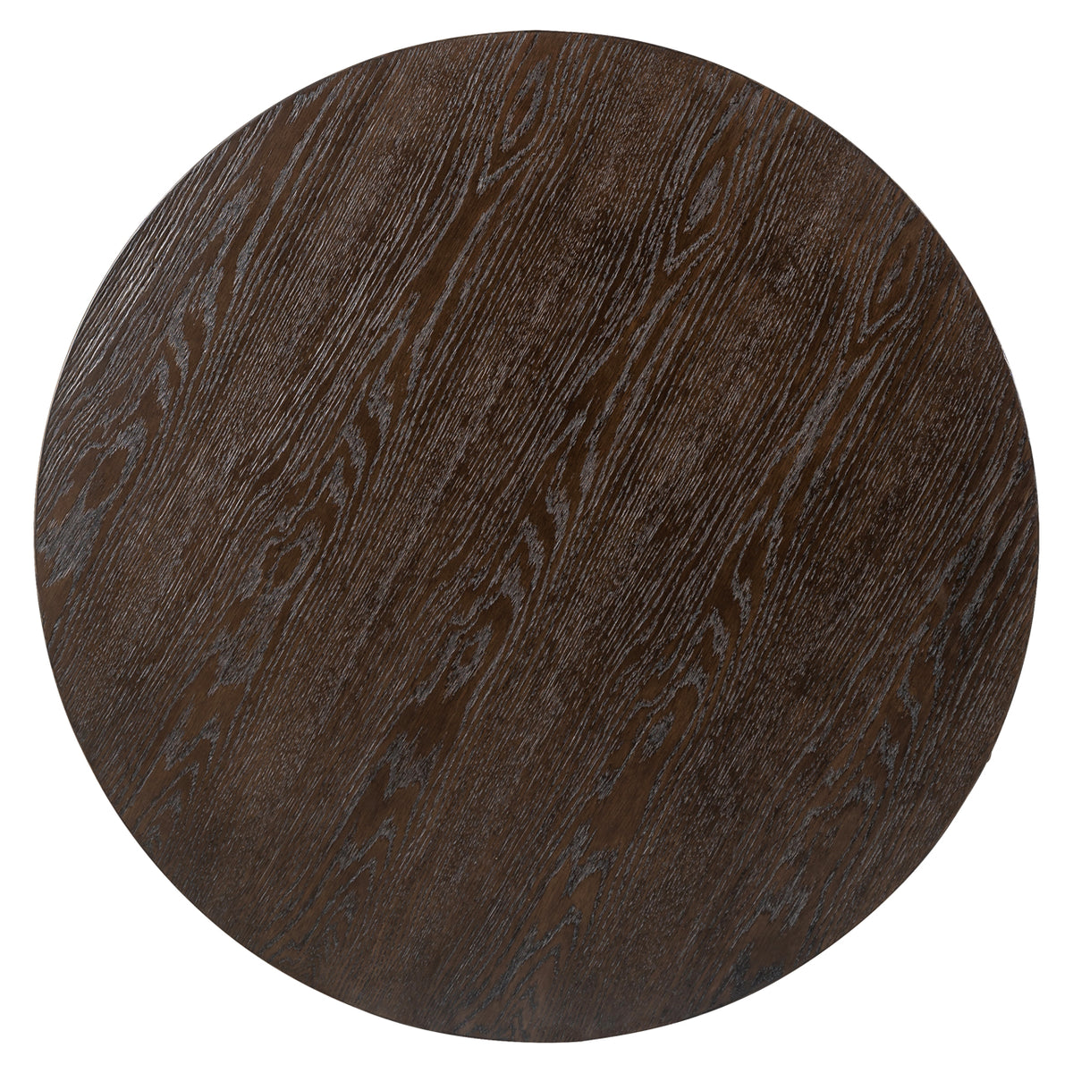 Salontafel Luxor bruin eikenhout, detail van het materiaal