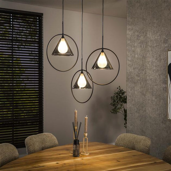 Hanglamp Silas | Glas Grijs