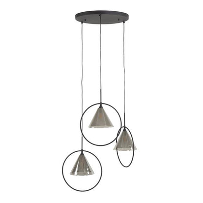 Hanglamp Silas | Glas Grijs