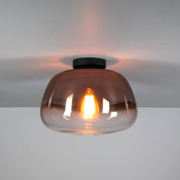 Plafondlamp Nohr | Glas Koper