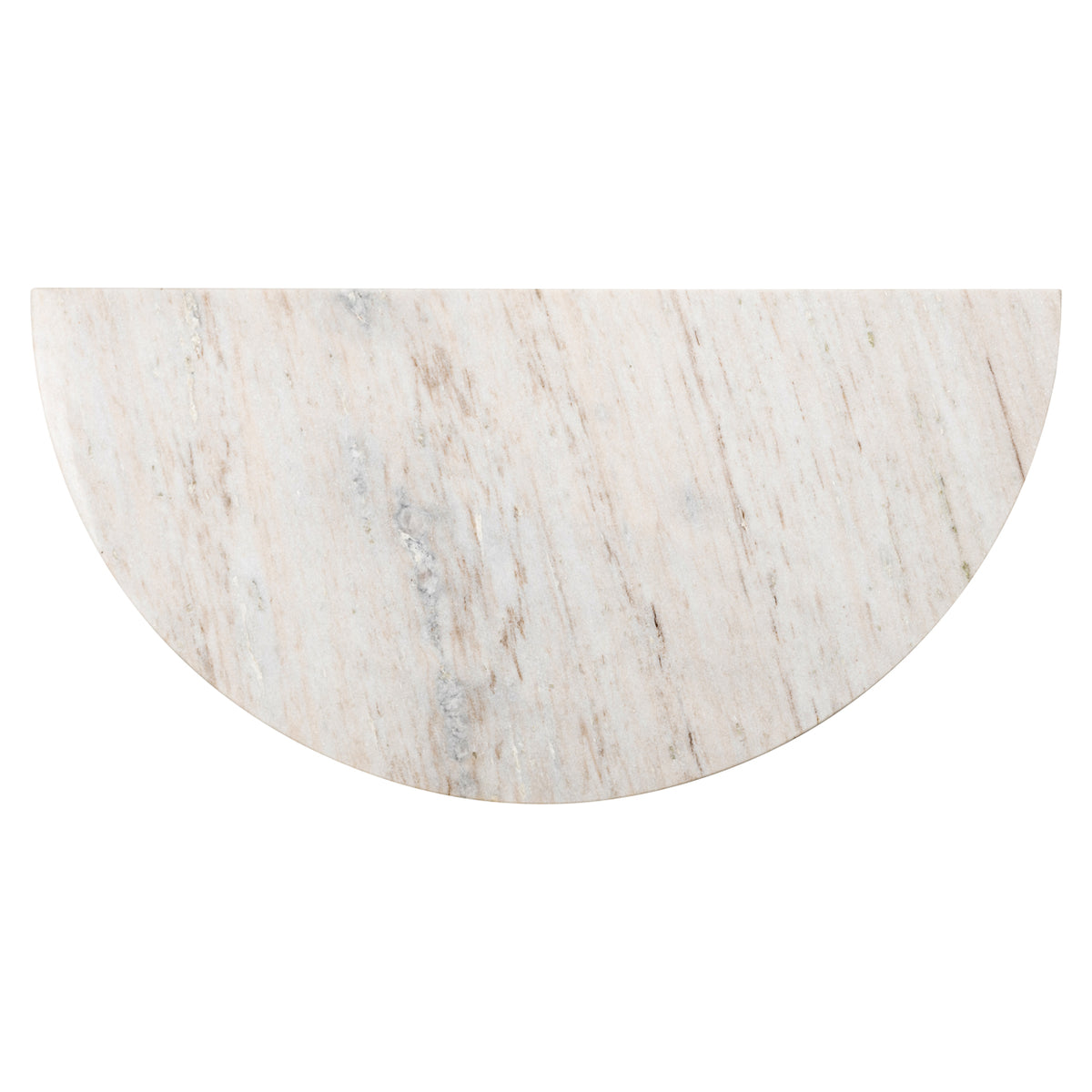 Wandtafel Mayfield wit marmer, bovenaanzicht op witte achtergrond