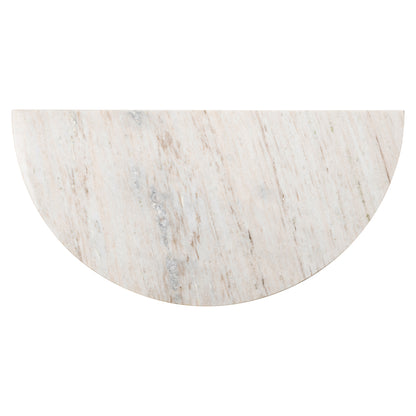 Wandtafel Mayfield wit marmer, bovenaanzicht op witte achtergrond