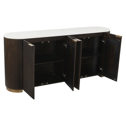 Dressoir Mayfield bruin metaal, detail van de functie