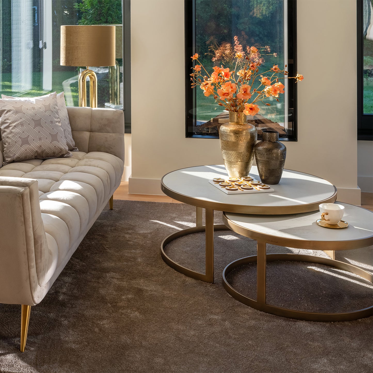 Salontafelset Whitebone | Wit Eikenhout