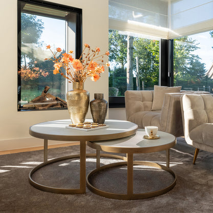 Salontafelset Whitebone | Wit Eikenhout